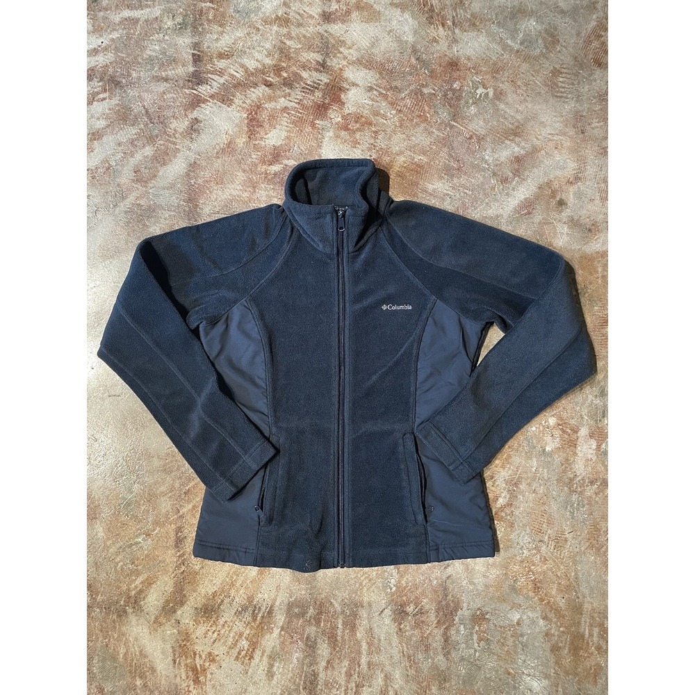 Columbiaβ Black Fast Beauty Soft Fleece Full Zip Womens Jacket Sz M